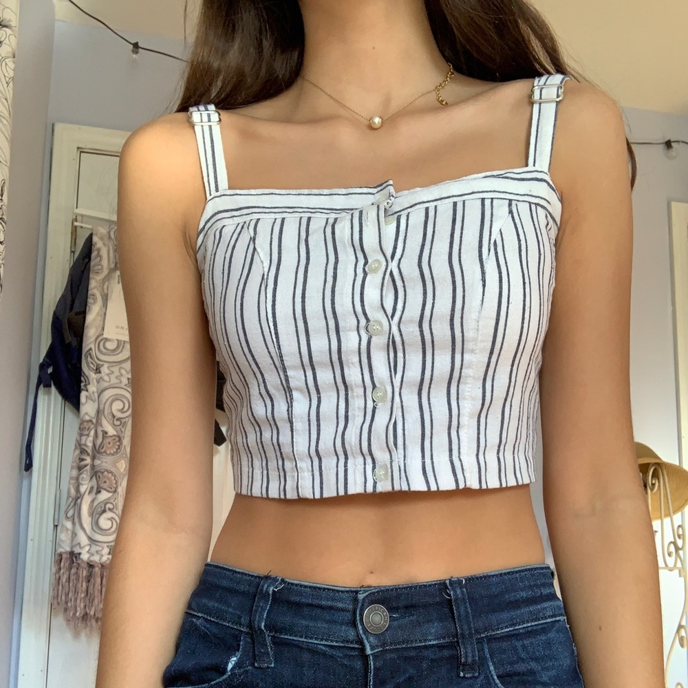 Brandy Melville stripped cropped tank